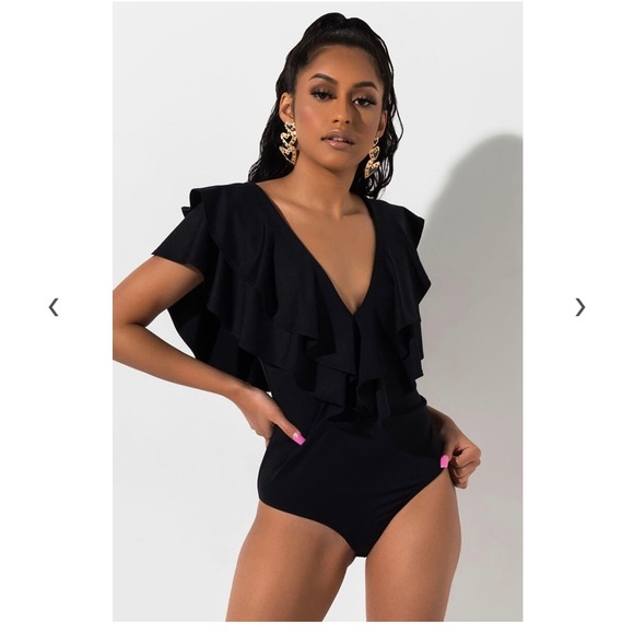 🌵~ Knit bodysuit/swimsuit (black) ✨ daylight - Picture 3 of 5